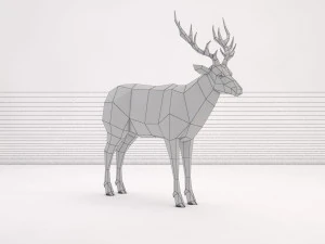 origami---deer 3D Model