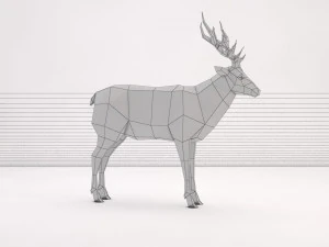 origami---deer 3D Model