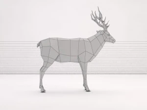 origami---deer 3D Model