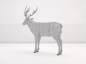 origami---deer 3D Model