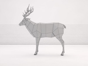 origami---deer 3D Модель