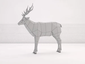 origami---deer 3D Model