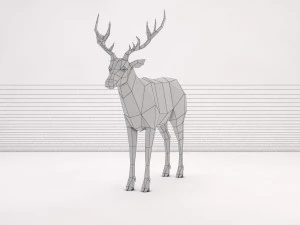 origami---deer 3D Model