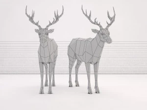 origami---deer 3D Model