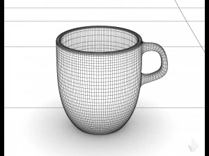 чашка с принтом --- 006 3D Принт Модель