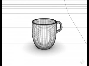 чашка с принтом --- 006 3D Принт Модель