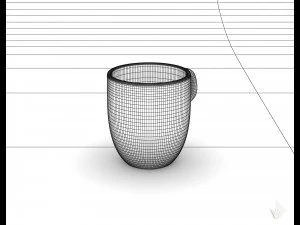 чашка с принтом --- 006 3D Принт Модель