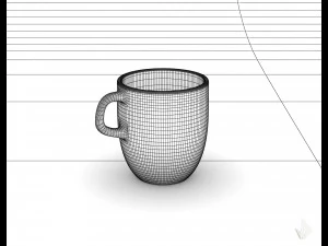 чашка с принтом --- 006 3D Принт Модель