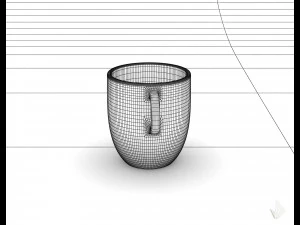 чашка с принтом --- 006 3D Принт Модель