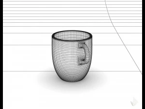 чашка с принтом --- 006 3D Принт Модель