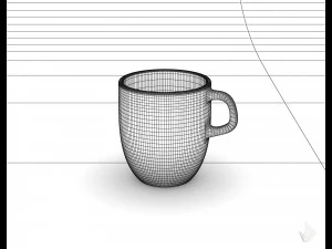 чашка с принтом --- 006 3D Принт Модель