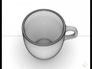 чашка с принтом --- 006 3D Принт Модель