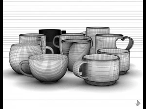 copos estampados - cole&ccedil;&atilde;o 001-010 Modelo de Impressão 3D