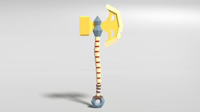 axe of bones Model 3D .c4d .max .obj .3ds .fbx .stl .blend 