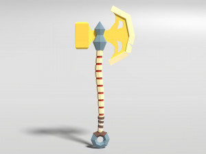 axe of bones 3D 모델