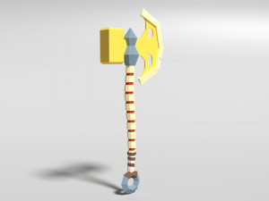 axe of bones Model 3D