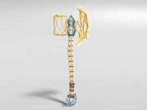 axe of bones 3D Model