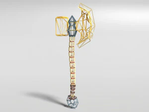 axe of bones 3D Model