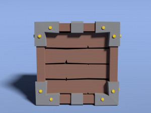 box of wood 3D Model