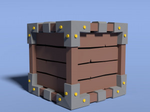 box of wood 3D Model