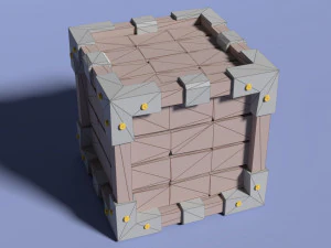 box of wood 3D Model
