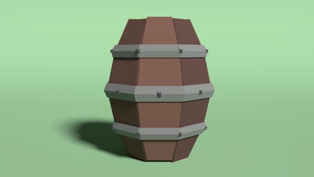 barrel of wood Modelo 3D .c4d .max .obj .3ds .fbx .stl .blend 