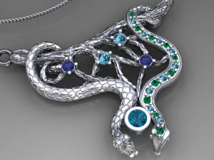 蛇弗洛 3D 打印模型