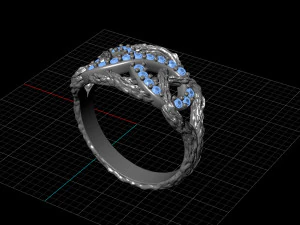 Infinity ring 3D Print Model