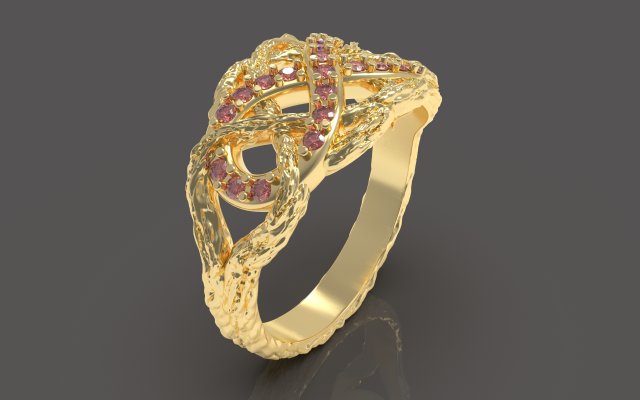 Infinity ring 3D 打印模型 .c4d .max .obj .3ds .fbx .stl .blend