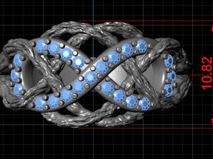 Infinity ring 3D Print Model