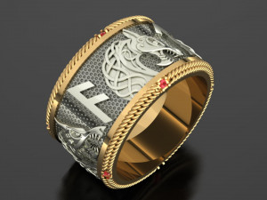 rings spinner fenrir 3D Принт Модель