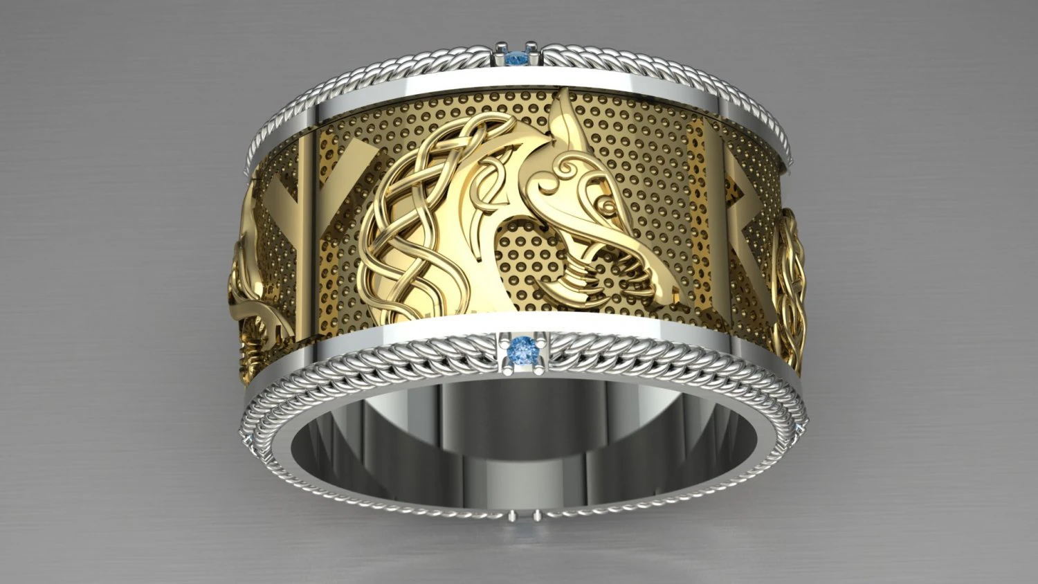 rings spinner fenrir 3D Print Model .c4d .max .obj .3ds .fbx .stl .blend 