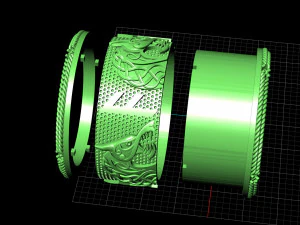 rings spinner fenrir 3D Print Model