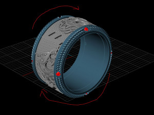 rings spinner fenrir 3D Принт Модель