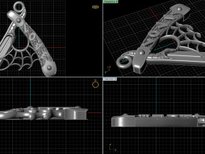 pendant straight razor 3D Print Model