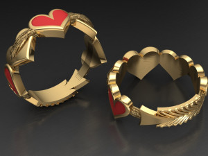 enamel ring for woman 3D Принт Модель