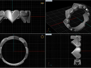 enamel ring for woman 3D Print Model