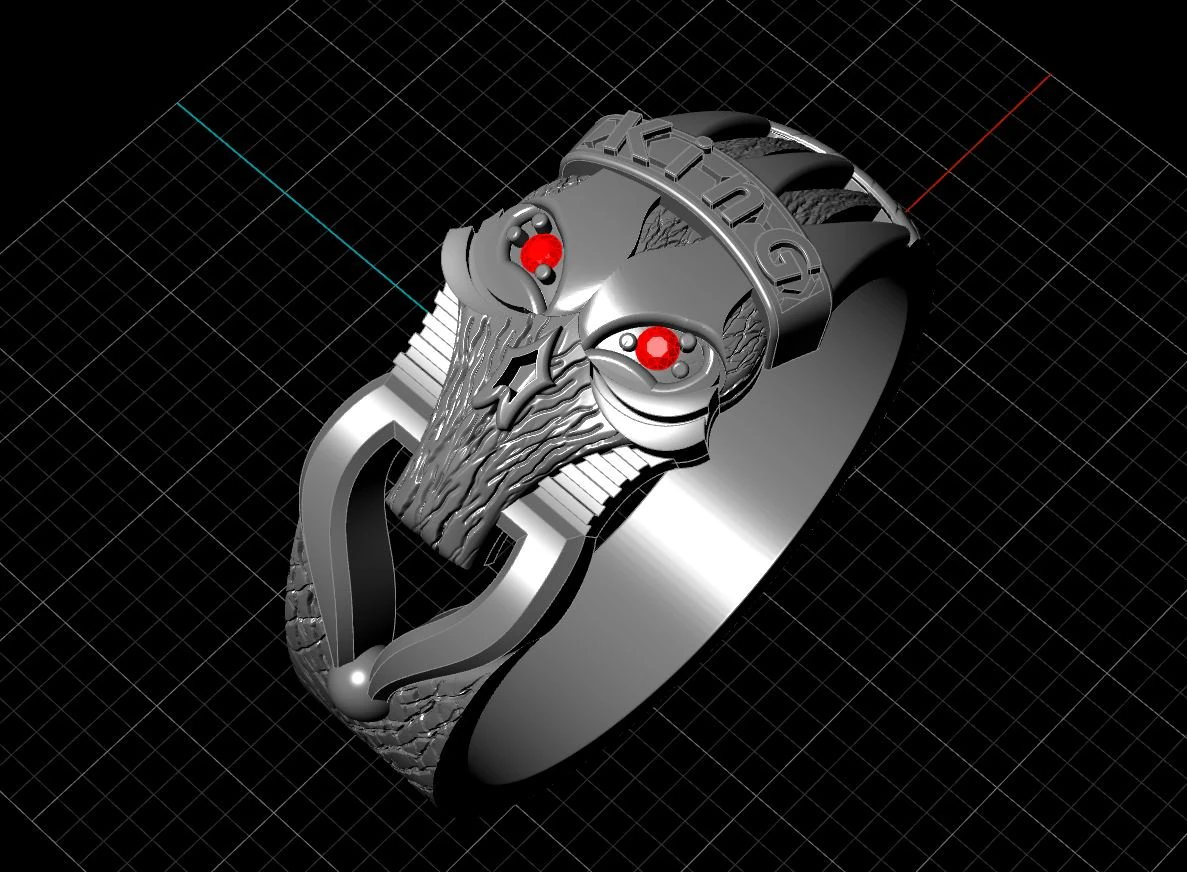 ring for man king mask 3D Print Model .c4d .max .obj .3ds .fbx .stl .blend