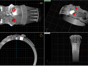 ring for man king mask 3D प्रिंट मॉडल
