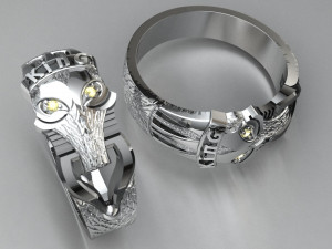 ring for man king mask 3D प्रिंट मॉडल