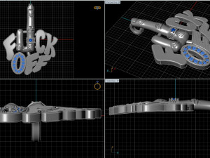 fuck off pendant 3D 打印模型