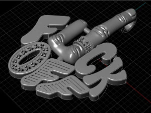 fuck off pendant 3D Print Model