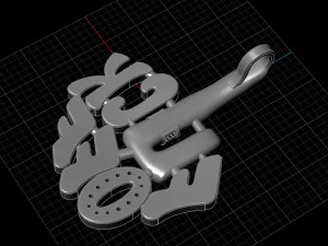 fuck off pendant 3D Print Model