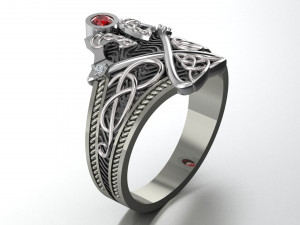 Berserk nordic ring 3D Baskı Modeli