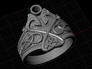 Berserk nordic ring 3D Baskı Modeli