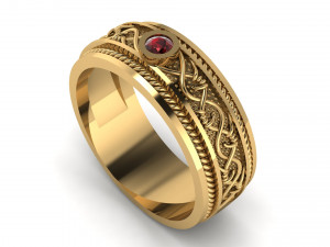 barbed wire ring 3D Принт Модель