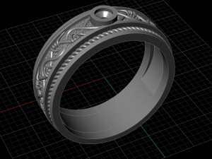 barbed wire ring 3D 打印模型