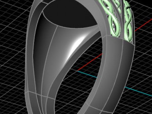 Eikpyrnir Scandinavian Ring 3D प्रिंट मॉडल