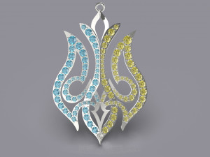 UKRAINIAN COAT OF ARMS 3D Принт Модель
