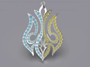 ESCUDO DE ARMAS DE UCRANIA Modelo de impresión 3D